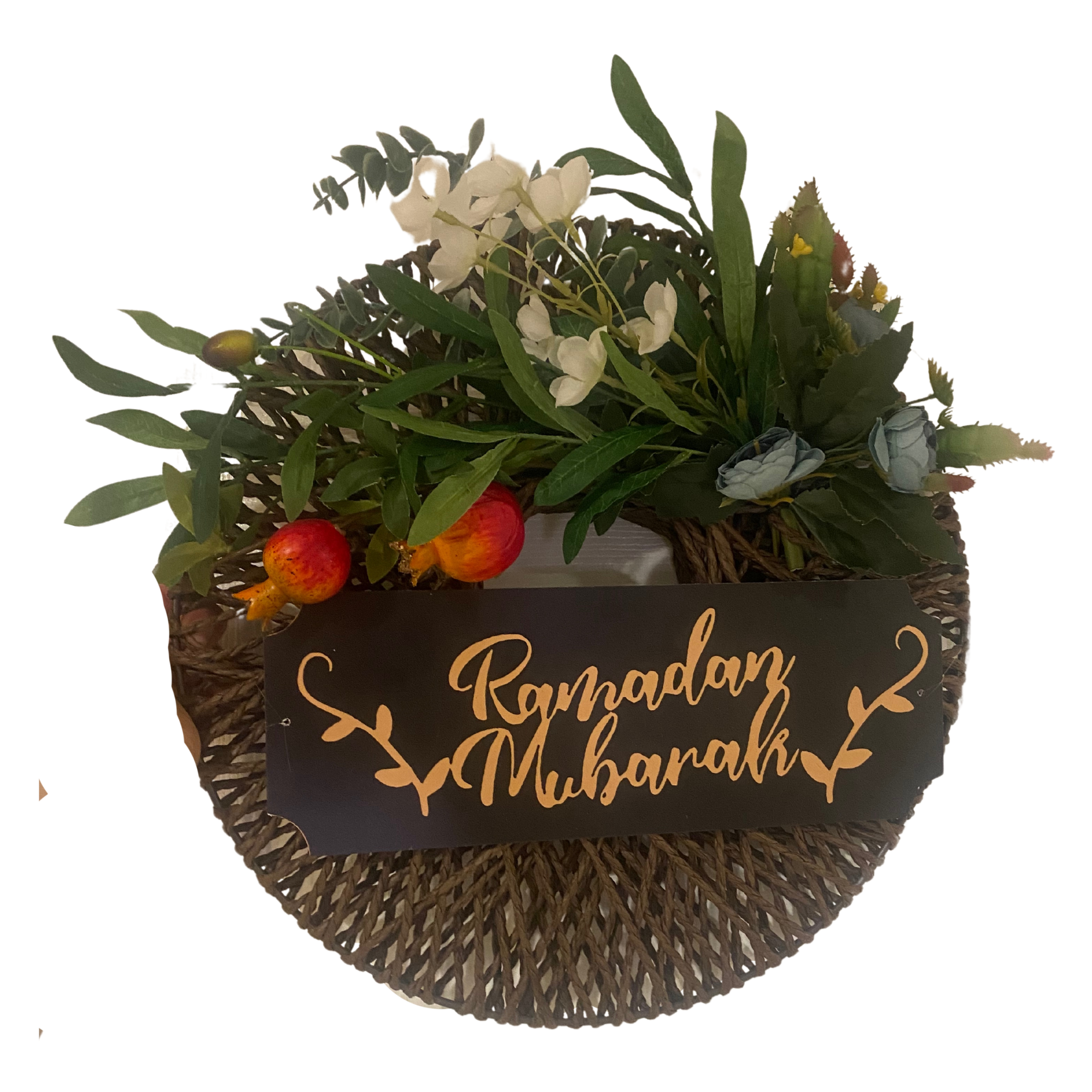 'Ramadan Mubarak' Wreath - Eucalyptus