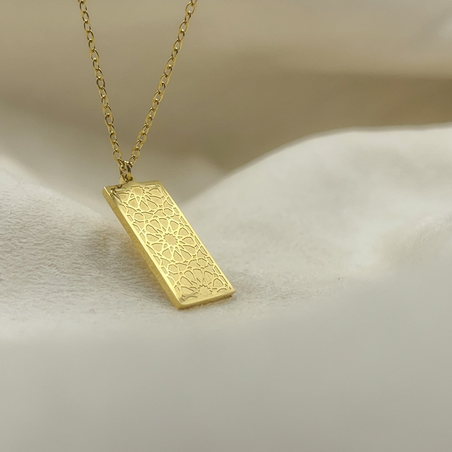 Morrocan Geometric Pattern Necklace