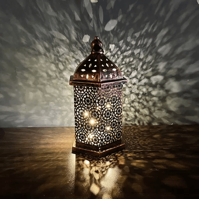 Islamic Geometric LED Lantern - eRayyan
