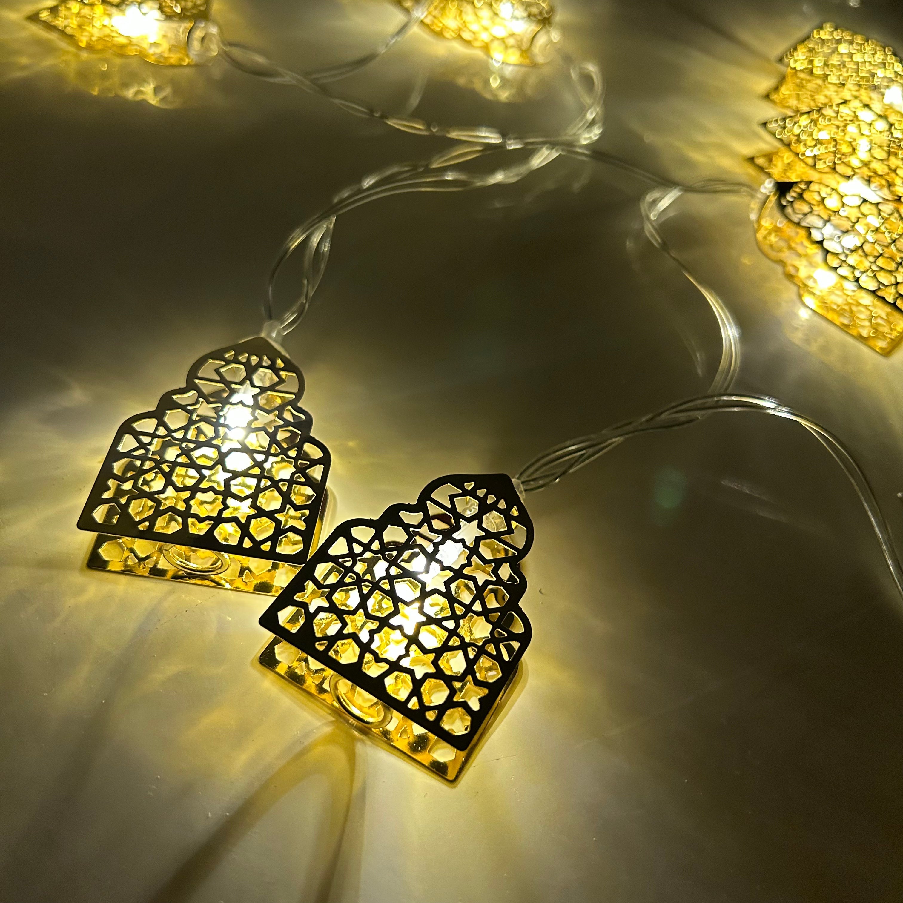 Islamic Geometric Mosque LED String Lights - eRayyan