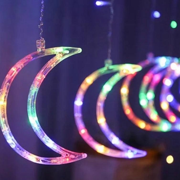 LED MultiColor Moon String Curtain Light - eRayyan