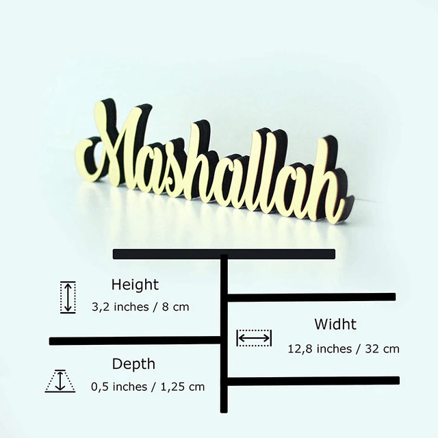 'Mashallah' Tabletop Sign - eRayyan