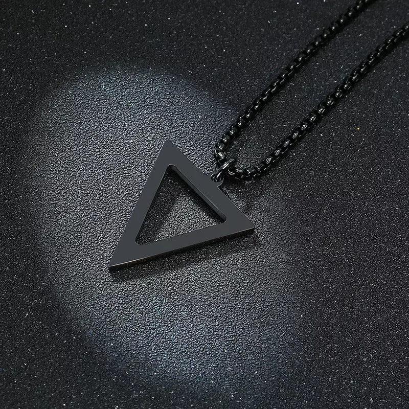 Stainless Steel Triangle Necklace | Men - eRayyan